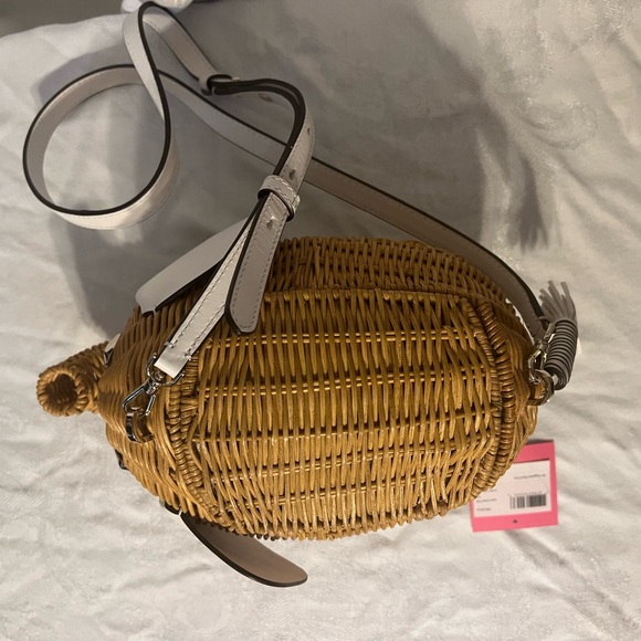 Kate Spade “Tiny” wicker elephant shoulder bag - Picture 2 of 6